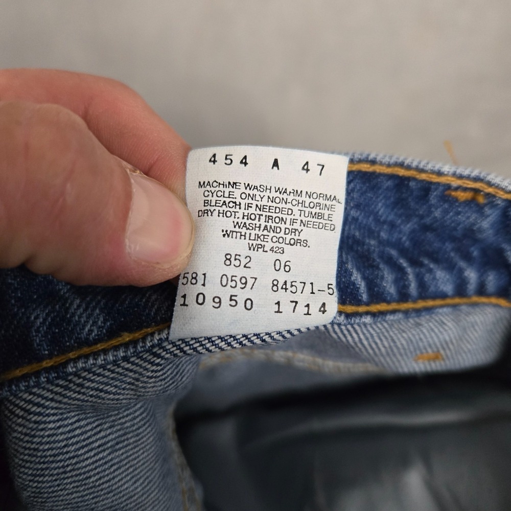 Vintage Levis 950 Jeans Womens 7 (29x31) Blue Tapered Made in USA deadstock NEW - Picture 6 of 12